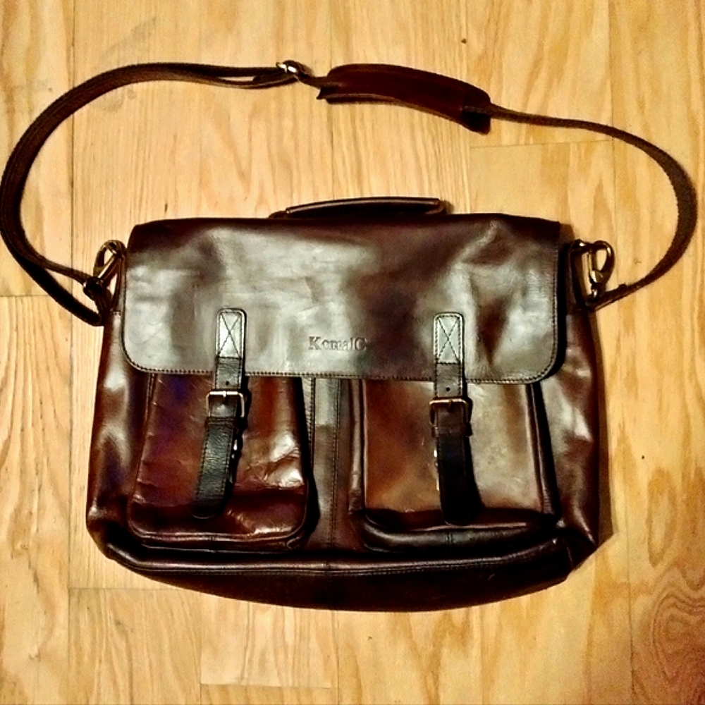 KomalC Genuine leather Messenger bag